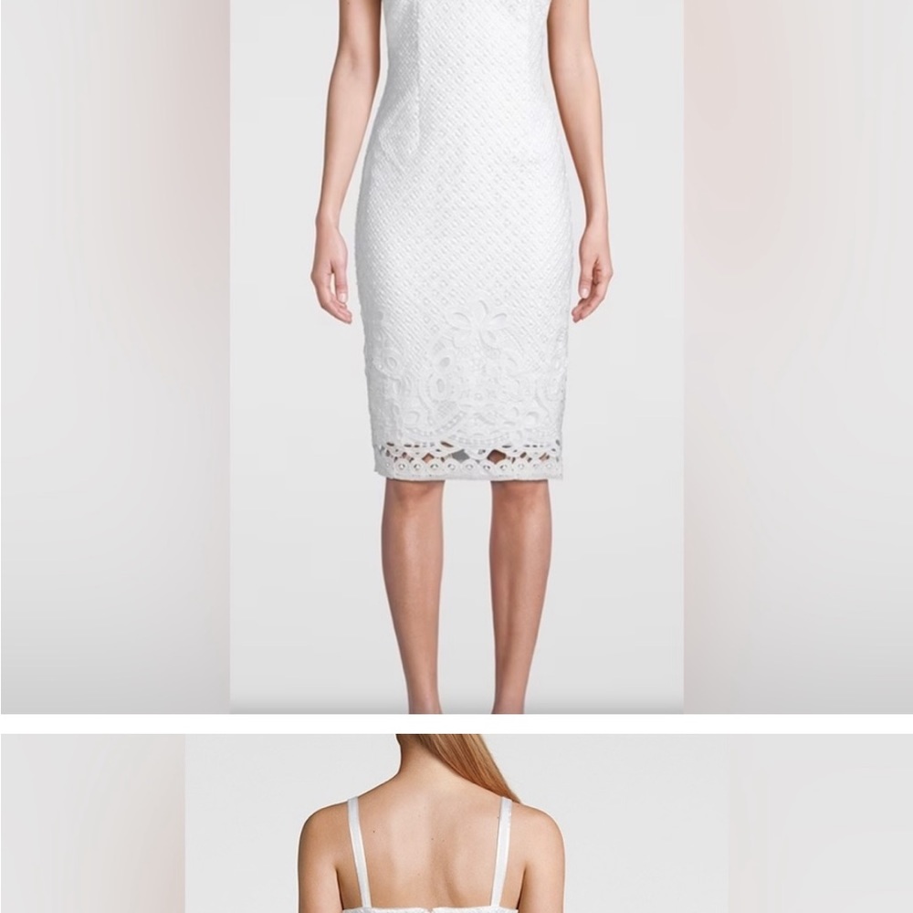 White House Black Market Elegant White Dress